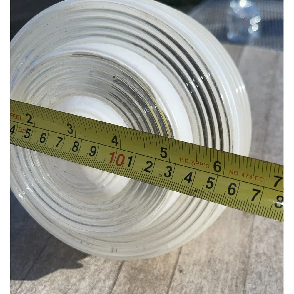 Vintage Art‎ Deco MCM Ribbed Tiered CEILING LIGHT GLOBE ATOMIC UFO SMALL